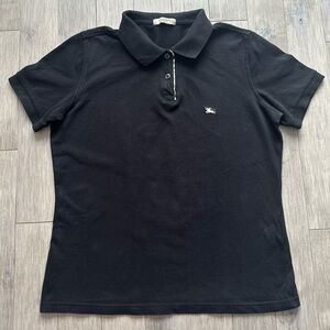 Burberry Black Short Sleeve Polo‎ Shirt Small